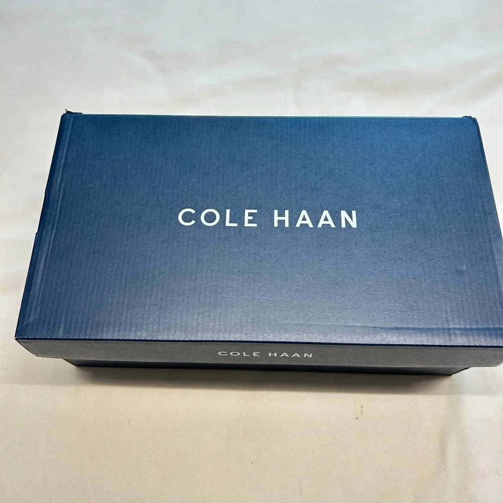 Cole Haan FlexGrand360 Plain Toe Derby Oxford Shoes Mens 7.5 Black Leather Lace